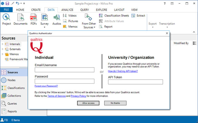 验证Qualtrics界面 验证Qualtrics界面