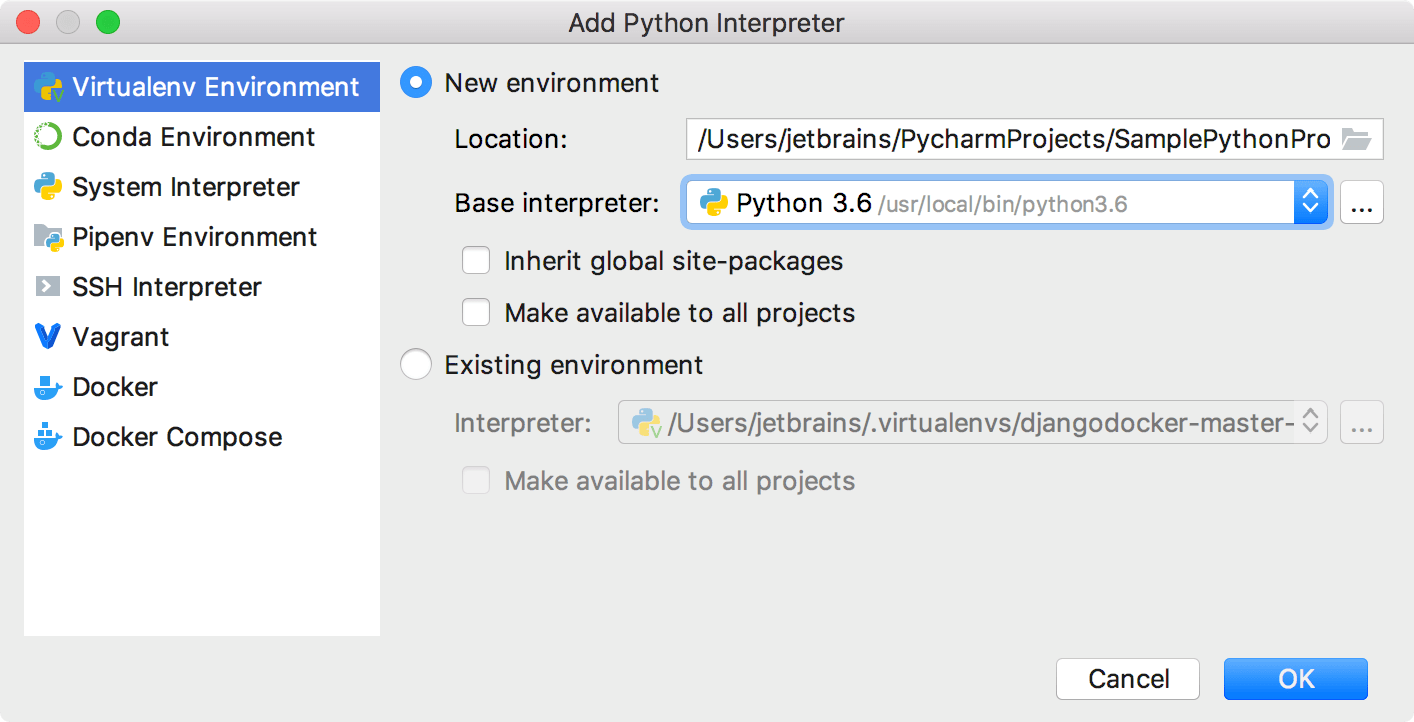 在PyCharm中配置项目(五):配置虚拟环境 在PyCharm中配置项目(五):配置虚拟环境