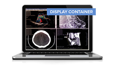 medical image display container